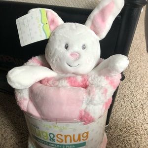 Bunny and blanket combo for child